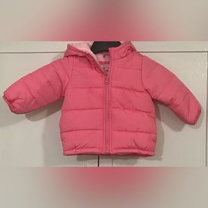Carter’s Toddler Heavyweight Water Resistant Puffer Jacket, Pink
